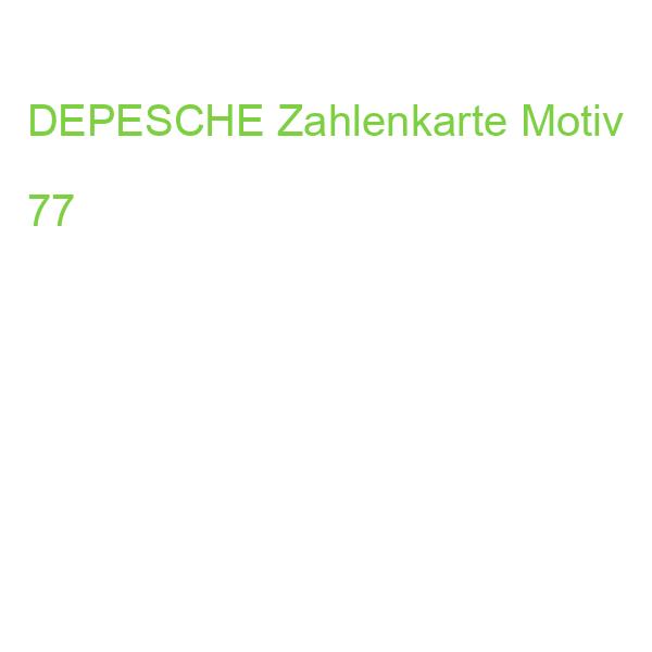 DEPESCHE Zahlenkarte Motiv 77