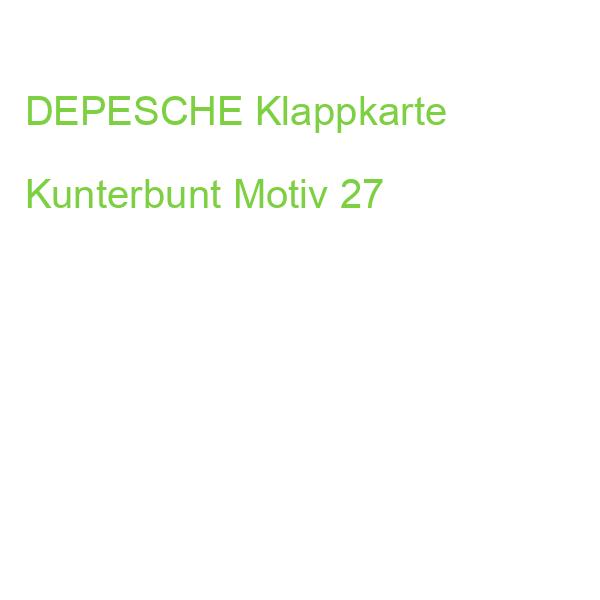 DEPESCHE Klappkarte Kunterbunt Motiv 27