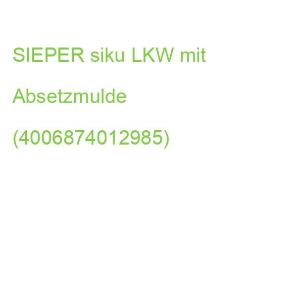 SIEPER siku LKW mit Absetzmulde (4006874012985)
