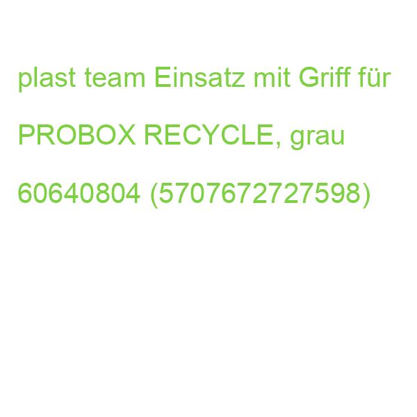 Einsatz mit Griff für PROBOX RECYCLE, grau plast team 60640804 (5707672727598)