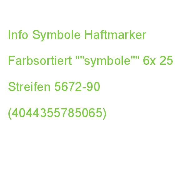 Info Symbole Haftmarker Farbsortiert 