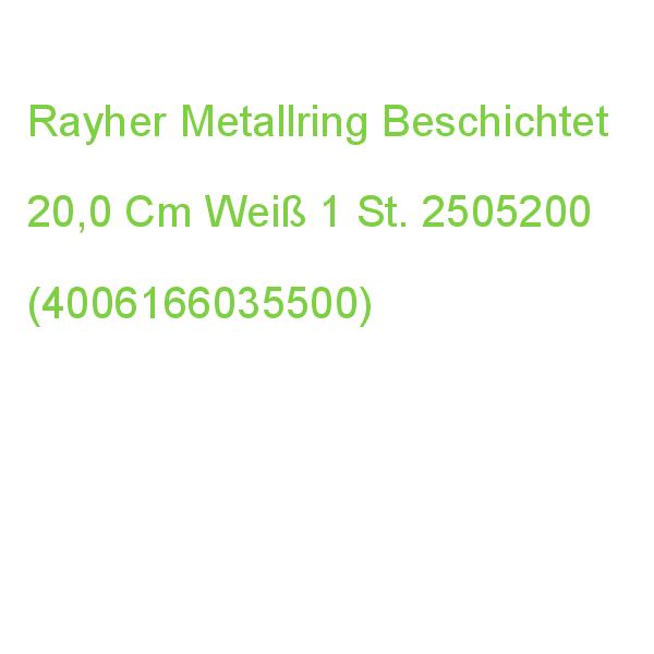 Rayher Metallring Beschichtet Weiß  20,0 Cm 2505200 (4006166035500)