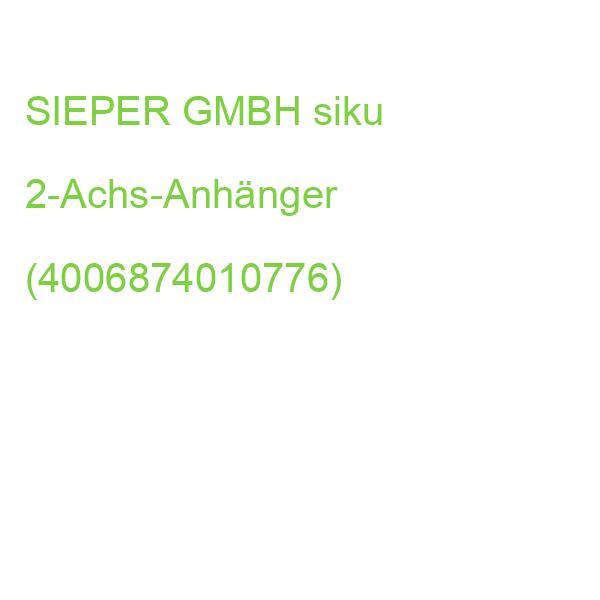 SIEPER siku 2-Achs-Anhänger (4006874010776)