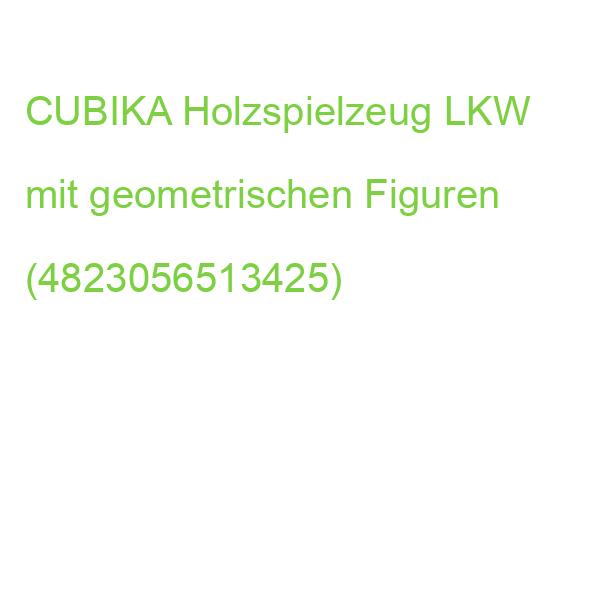CUBIKA Holzspielzeug LKW mit geometrischen Figuren (4823056513425)