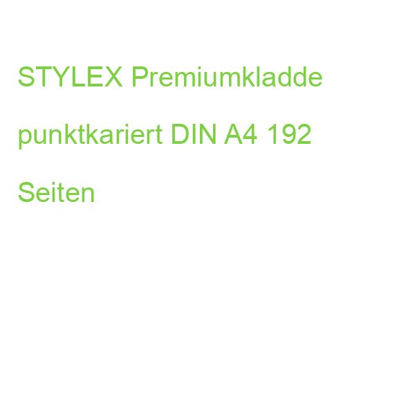 STYLEX Premiumkladde punktkariert DIN A4 192 Seiten
