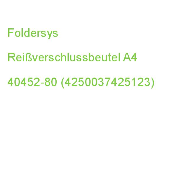 Foldersys Reißverschlussbeutel Transparent/rot 0,5 Mm, 1 St. 40452-80 (4250037425123)