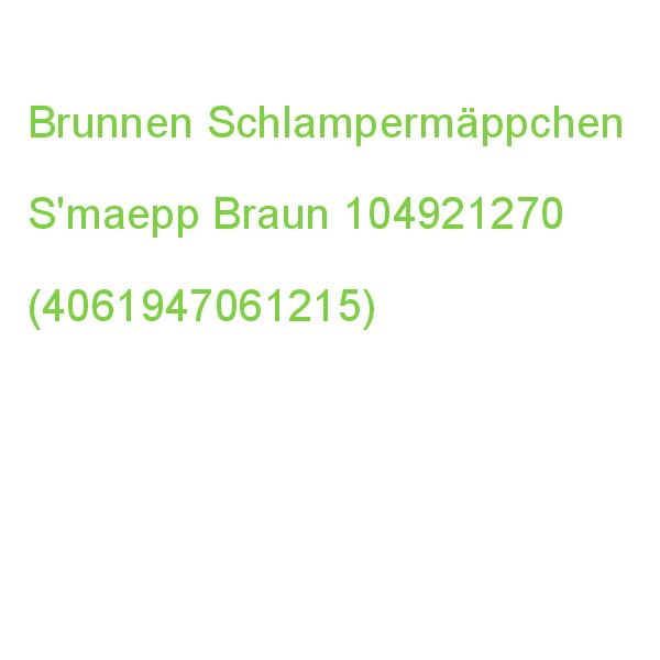Brunnen Schlampermäppchen S'maepp Braun, 20,0 X 4,5 Cm 104921270 (4061947061215)