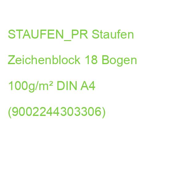 STAUFEN_PR Staufen Zeichenblock 18 Bogen 100g/m² DIN A4 (9002244303306)