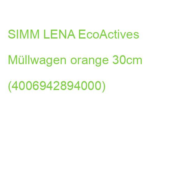 SIMM LENA EcoActives Müllwagen orange 30cm (4006942894000)