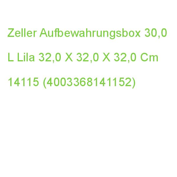 Zeller Aufbewahrungsbox 30,0 L Lila 32,0 X 32,0 X 32,0 Cm 14115 (4003368141152)