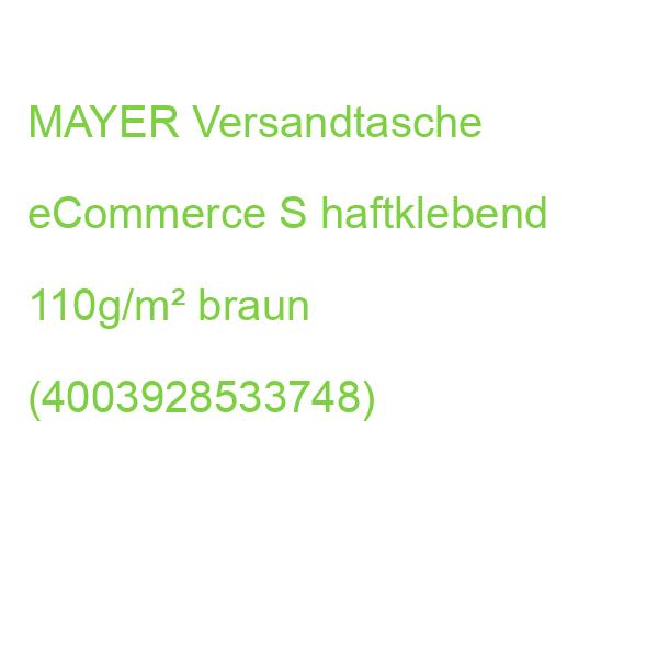 MAYER Versandtasche eCommerce S haftklebend 110g/m² braun (4003928533748)