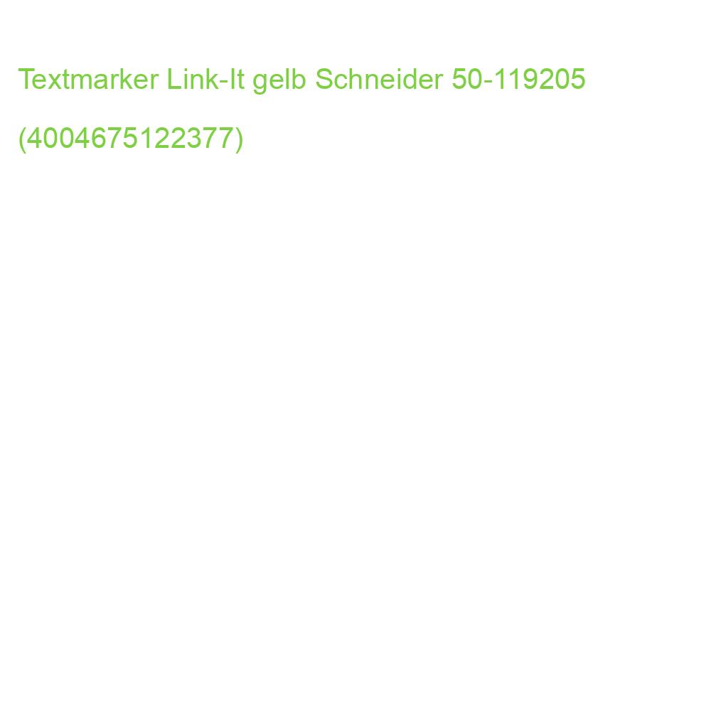 Textmarker Link-It 1 4 mm gelb SCHNEIDER 50-119205 (4004675122377)