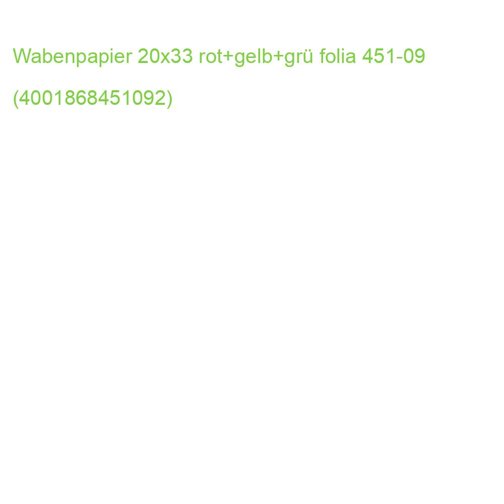 Wabenpapier 20x33 cm 3 Bögen FOLIA 451-09 (4001868451092)
