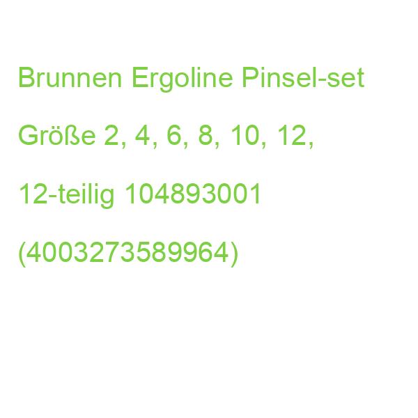 Brunnen Ergoline Pinsel-set Größe 2, 4, 6, 8, 10, 12, 12-teilig 104893001 (4003273589964)