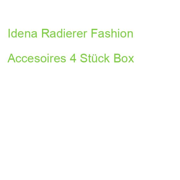 Idena Radierer Fashion Accesoires 4 Stück Box