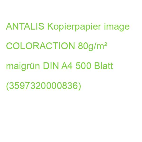 ANTALIS Kopierpapier image COLORACTION 80g/m² maigrün DIN A4 500 Blatt (3597320000836)