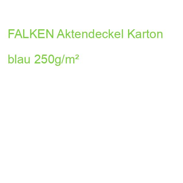 FALKEN Aktendeckel Karton blau 250g/m²