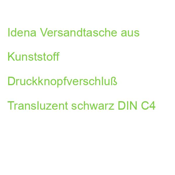 Idena Versandtasche PP transluzent schwarz DIN C4