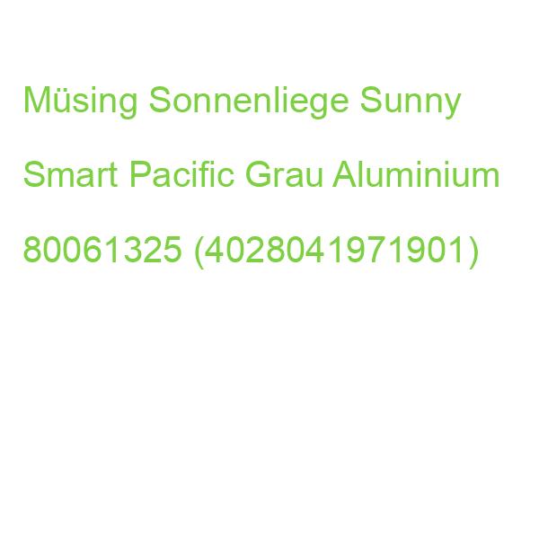 Sunny Smart Sonnenliege Pacific Grau Aluminium 80061325 (4028041971901)
