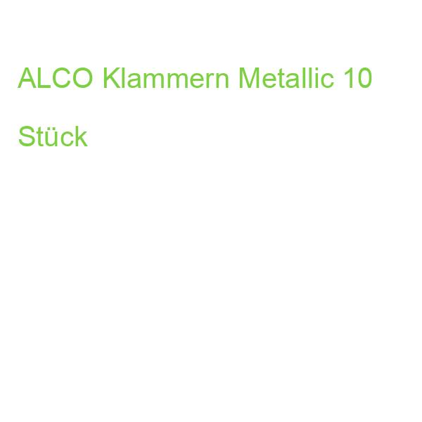 ALCO Klammern Metallic 10 Stück