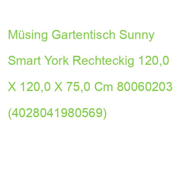 Sunny Smart Gartentisch York Teakfarben Rechteckig 120,0 X 120,0 X 75,0 Cm 80060203 (4028041980569)