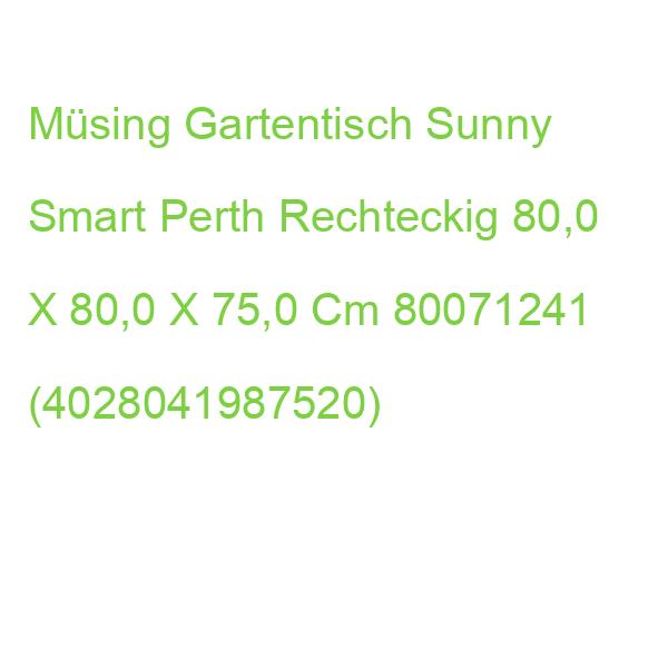 Sunny Smart Gartentisch Perth Teakfarben Rechteckig 80,0 X 80,0 X 75,0 Cm 80071241 (4028041987520)