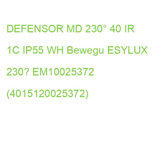 DEFENSOR MD 230° 40 IR 1C IP55 WH Bewegu ESYLUX 230? EM10025372 (4015120025372)