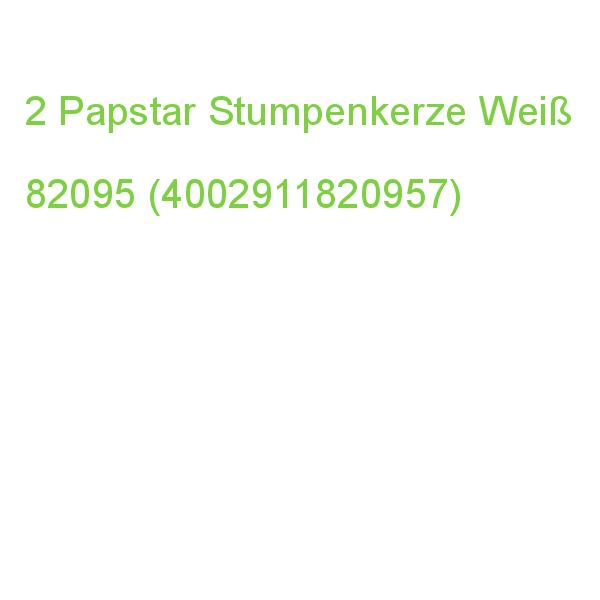 2 Starpak Stumpenkerze Weiß 82095 (4002911820957)