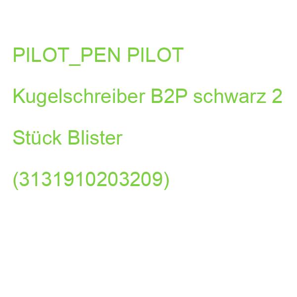 PILOT_PEN PILOT Kugelschreiber B2P schwarz 2 Stück Blister (3131910203209)
