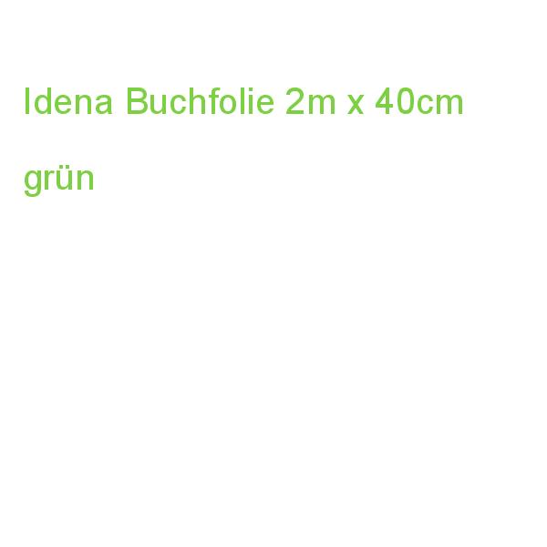 Idena Buchfolie grün 2mx40cm