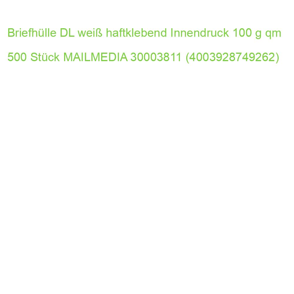 Briefhülle DL weiß haftklebend Innendruck 100 g qm 500 Stück MAILMEDIA 30003811 (4003928749262)