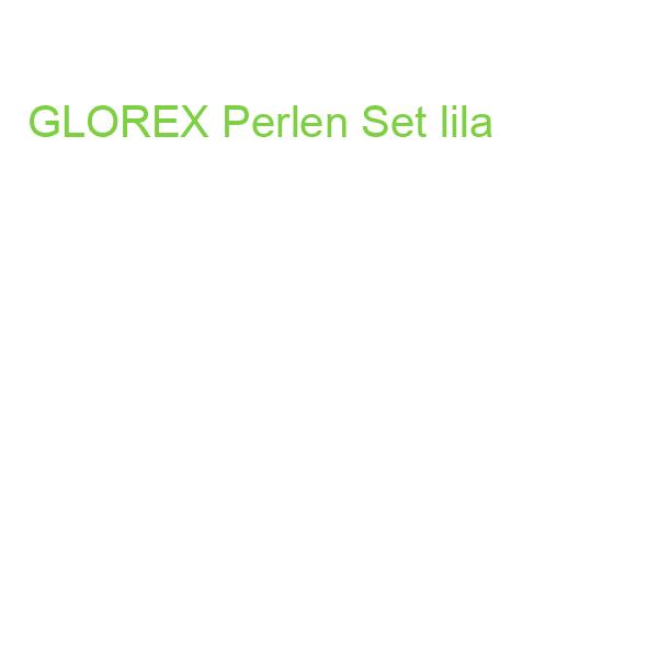GLOREX Perlen Set lila