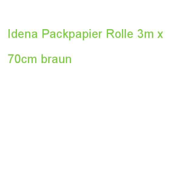 Idena Packpapier Rolle braun 70x300cm