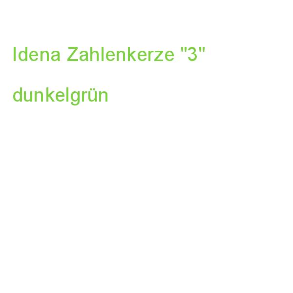 Idena Zahlenkerze 3 grün