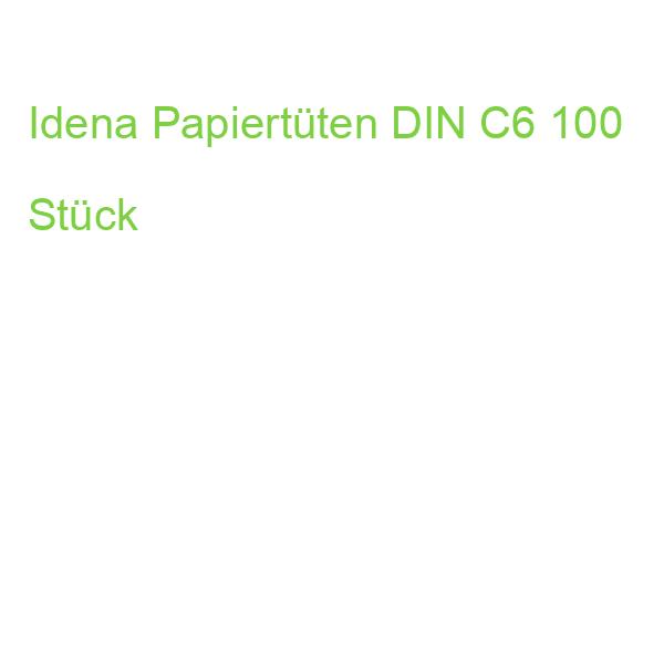 Idena Papiertüten DIN C6 100 Stück