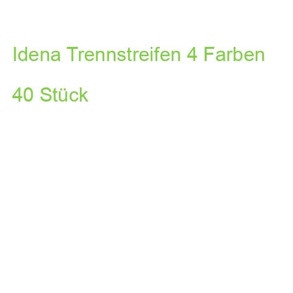 Idena Trennstreifen 4 Farben 40 Stück
