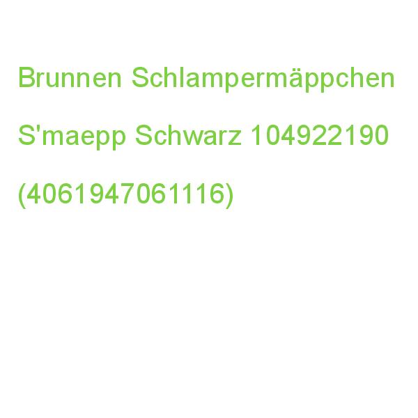 Brunnen Schlampermäppchen S'maepp Schwarz, 22,0 X 8,0 Cm 104922190 (4061947061116)