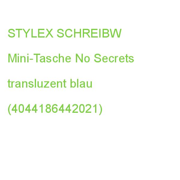 STYLEX Tasche Mini No Secrets transluzent blau
