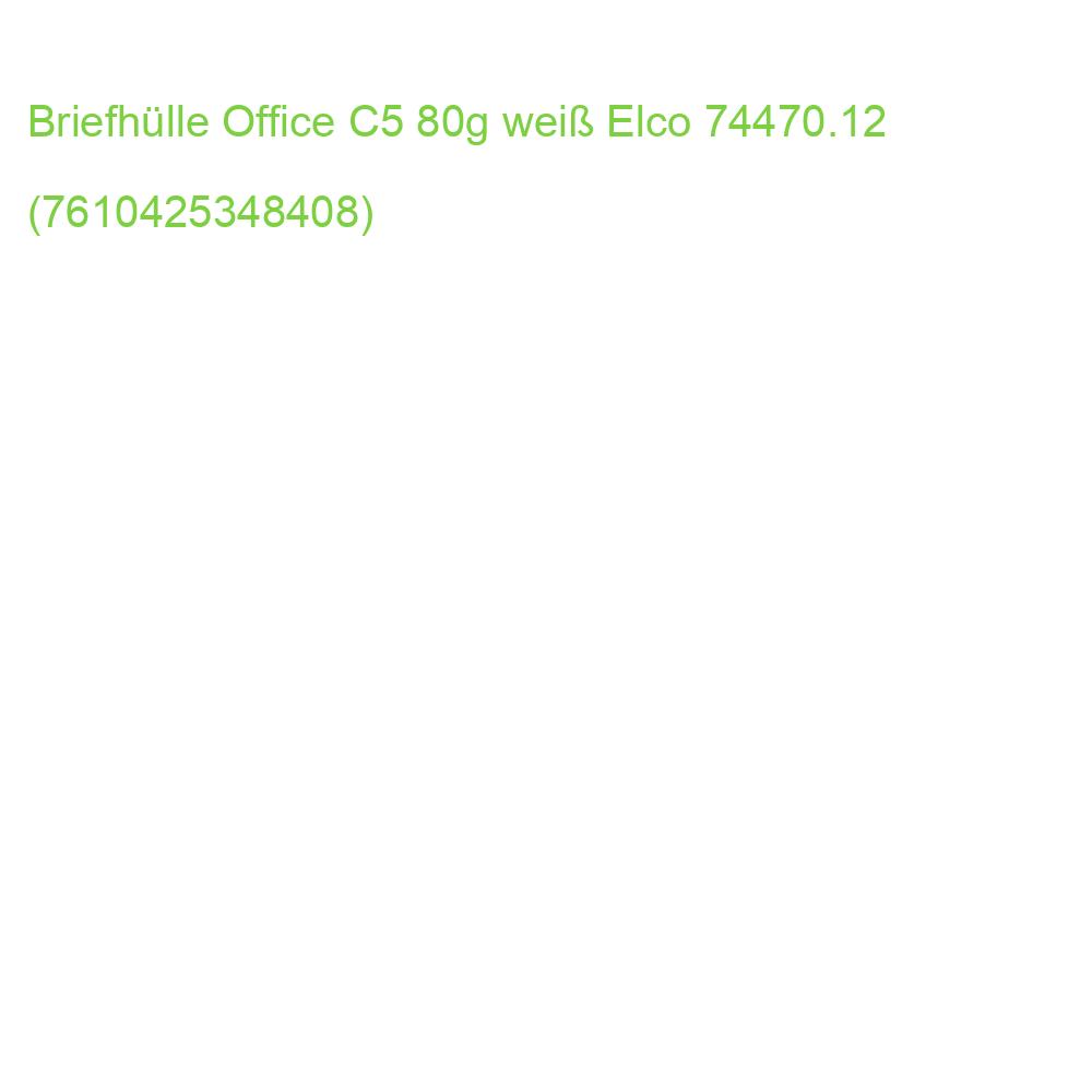 Briefumschlag C5, hochweiß Haftklebung 100 g qm 25 Stück ELCO 74470.12 (7610425348408)