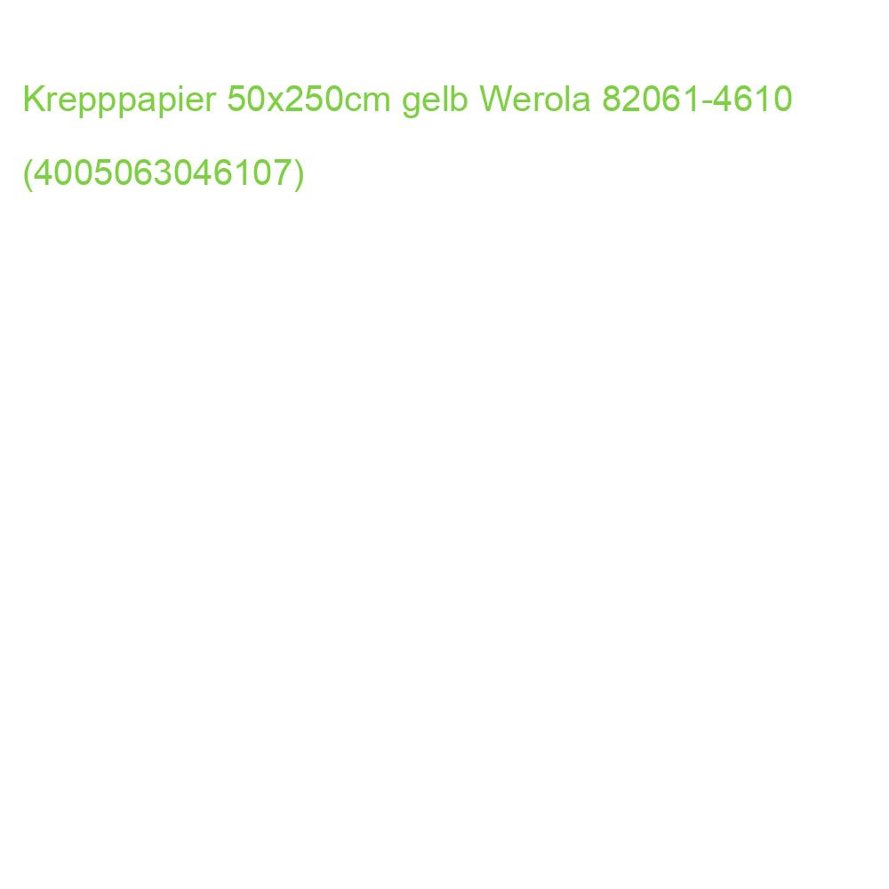 Krepppapier AQUAROLA 50x250 cm gelb WEROLA 82061-4610 (4005063046107)