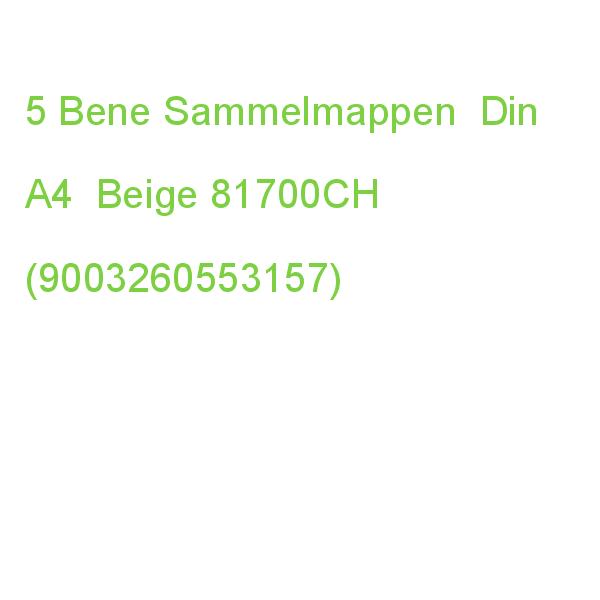 Bene Sammelmappen Din A4 Chamois, 5 St. 81700CH (9003260553157)