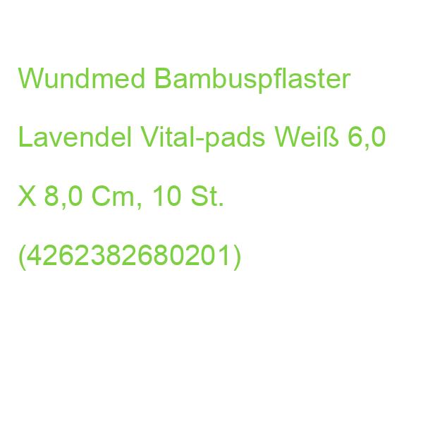 Wundmed Bambuspflaster Lavendel Vital-pads 02-143 Weiß 6,0 X 8,0 Cm, 10 St. (4262382680201)