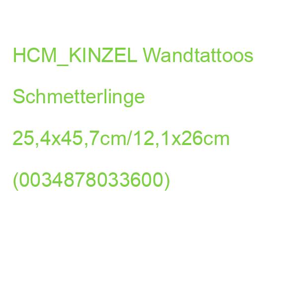 HCM_KINZEL Wandtattoos Schmetterlinge 25,4x45,7cm/12,1x26cm (0034878033600)