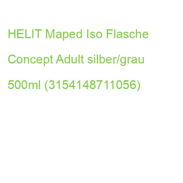 HELIT Maped Iso Flasche Concept Adult silber/grau 500ml (3154148711056)