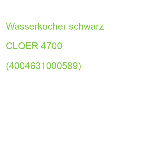 Wasserkocher schwarz CLOER 4700 (4004631000589)