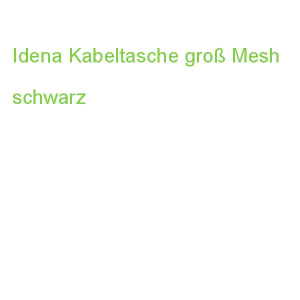 Idena Kabeltasche Mesh schwarz