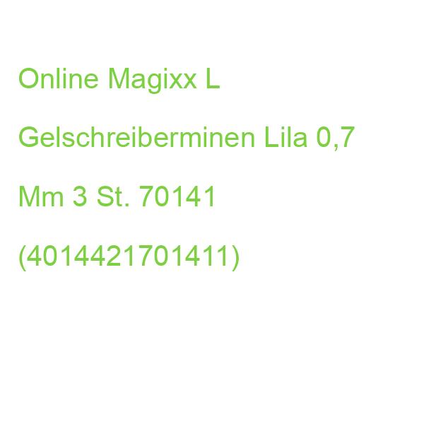 Online Magixx L Gelschreiberminen Lila 0,7 Mm 3 St. 70141 (4014421701411)