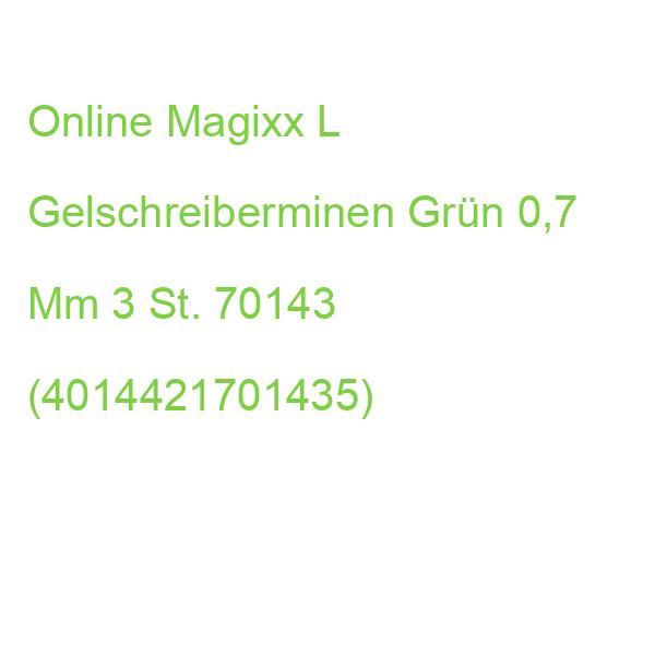 Online Magixx L Gelschreiberminen Grün 0,7 Mm 3 St. 70143 (4014421701435)