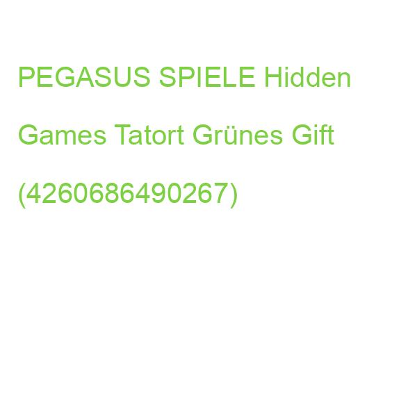 PEGASUS Krimispiel Hidden Games Tatort Grünes Gift (4260686490267)