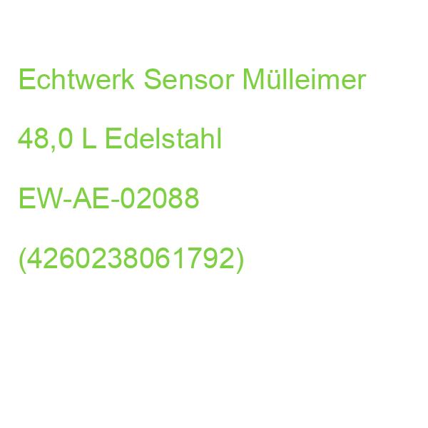 Echtwerk Sensor Mülleimer 48,0 L Edelstahl EW-AE-02088 (4260238061792)